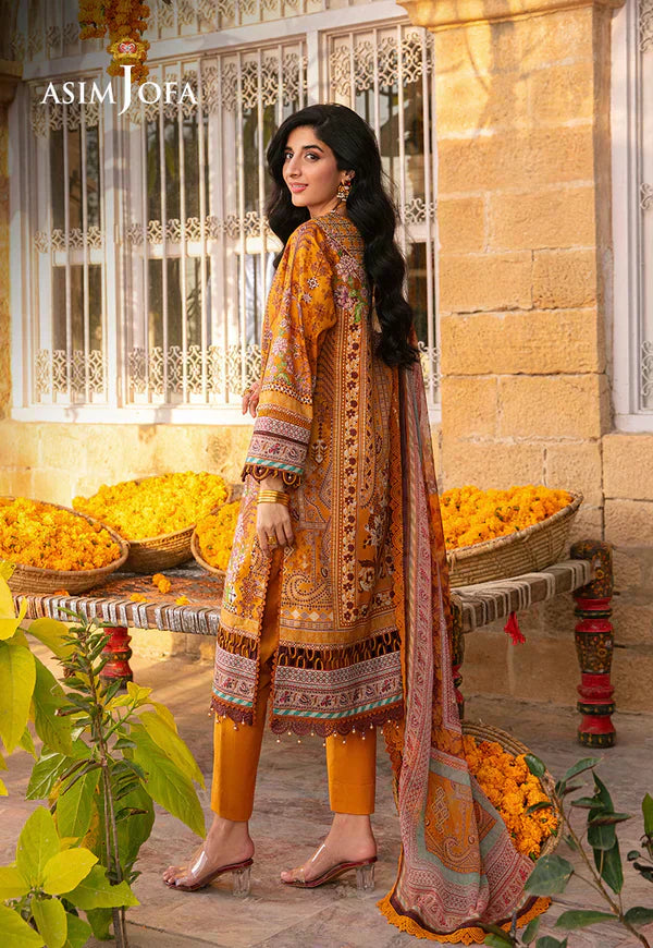 Asim Jofa | Aira Summer Prints | AJAR-15 - by - Libasekhas UK - Registered Vendor of : Asim Jofa - 100% Original Designer Dresss
