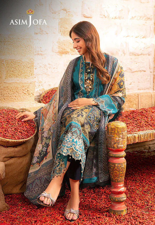Asim Jofa | Aira Summer Prints | AJAR 22 - by - Libasekhas UK - Registered Vendor of : Asim Jofa - 100% Original Designer Dresss