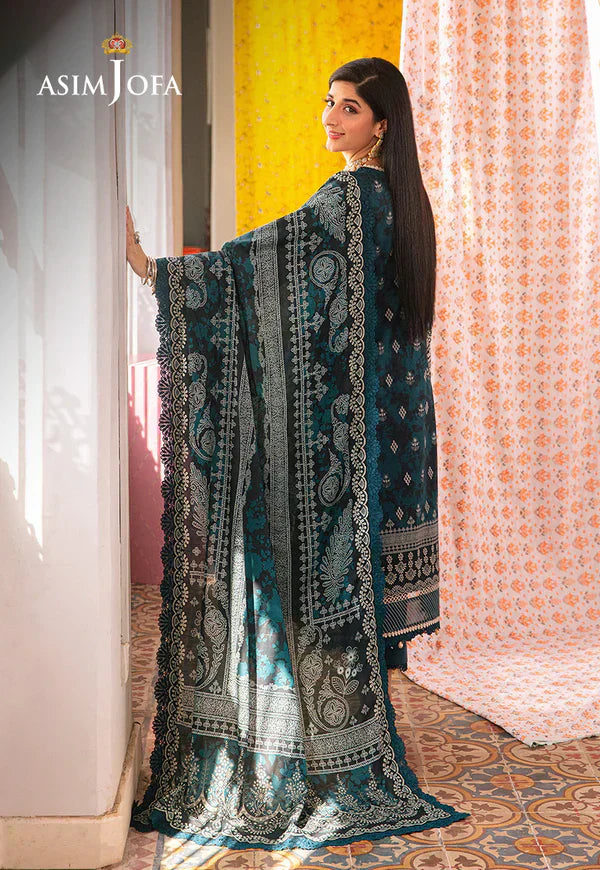 Asim Jofa | Aira Summer Prints | AJAR-25 - by - Libasekhas UK - Registered Vendor of : Asim Jofa - 100% Original Designer Dresss