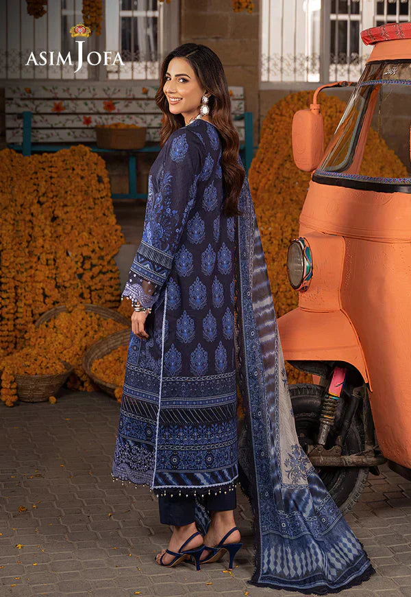Asim Jofa | Aira Summer Prints | AJAR-09 - by - Libasekhas UK - Registered Vendor of : Asim Jofa - 100% Original Designer Dresss