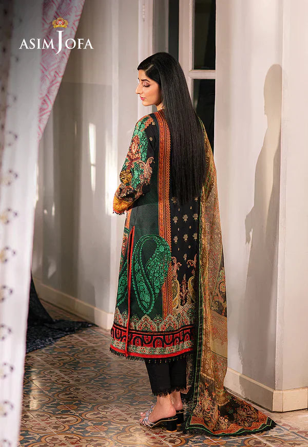 Asim Jofa | Aira Summer Prints | AJAR-18 - by - Libasekhas UK - Registered Vendor of : Asim Jofa - 100% Original Designer Dresss