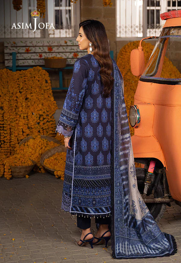 Asim Jofa | Aira Summer Prints | AJAR-09 - by - Libasekhas UK - Registered Vendor of : Asim Jofa - 100% Original Designer Dresss