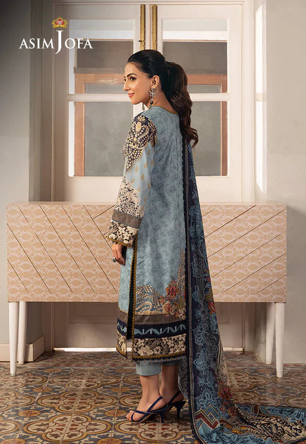 Asim Jofa | Aira Summer Prints | AJAR-27 - by - Libasekhas UK - Registered Vendor of : Asim Jofa - 100% Original Designer Dresss