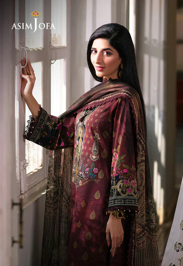 Asim Jofa | Aira Summer Prints | AJAR-19 - by - Libasekhas UK - Registered Vendor of : Asim Jofa - 100% Original Designer Dresss