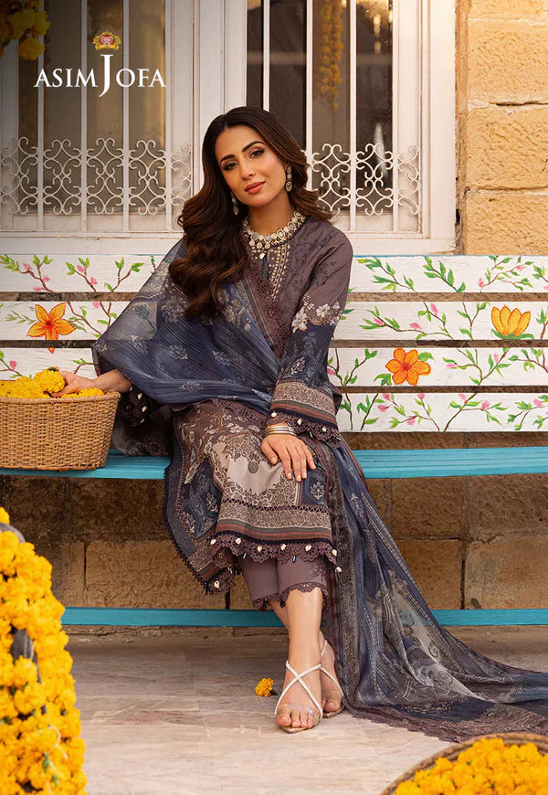 Asim Jofa | Aira Summer Prints | AJAR 07 - by - Libasekhas UK - Registered Vendor of : Asim Jofa - 100% Original Designer Dresss