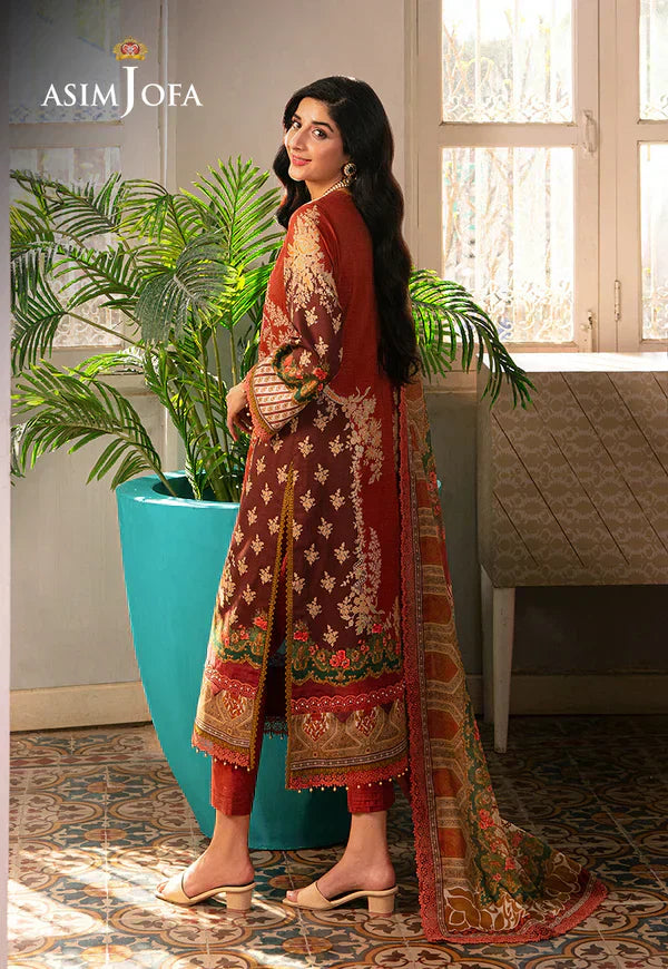 Asim Jofa | Aira Summer Prints | AJAR-14 - by - Libasekhas UK - Registered Vendor of : Asim Jofa - 100% Original Designer Dresss