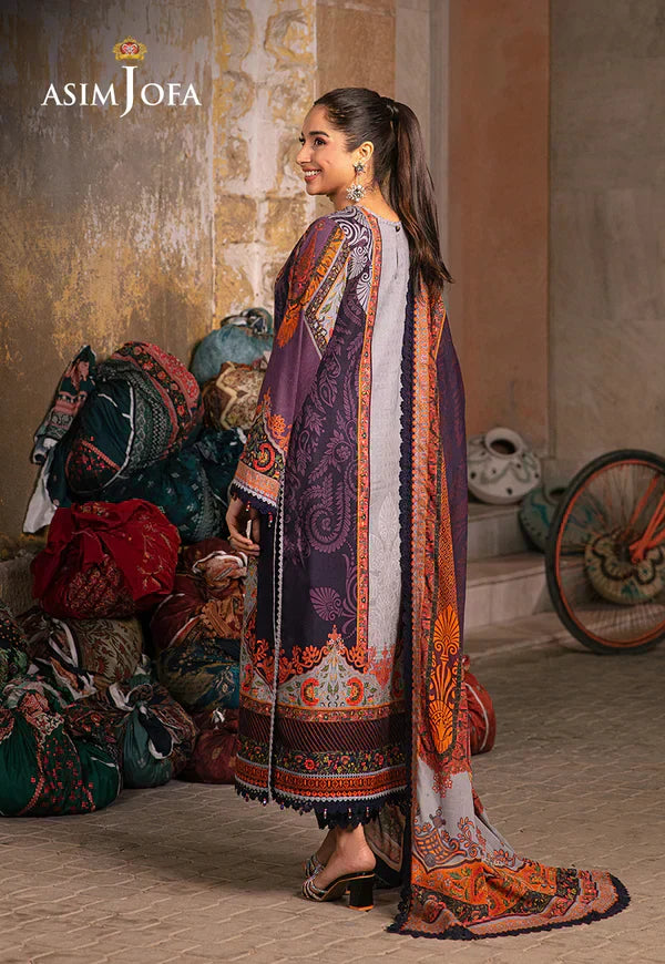 Asim Jofa | Aira Summer Prints | AJAR-12 - by - Libasekhas UK - Registered Vendor of : Asim Jofa - 100% Original Designer Dresss