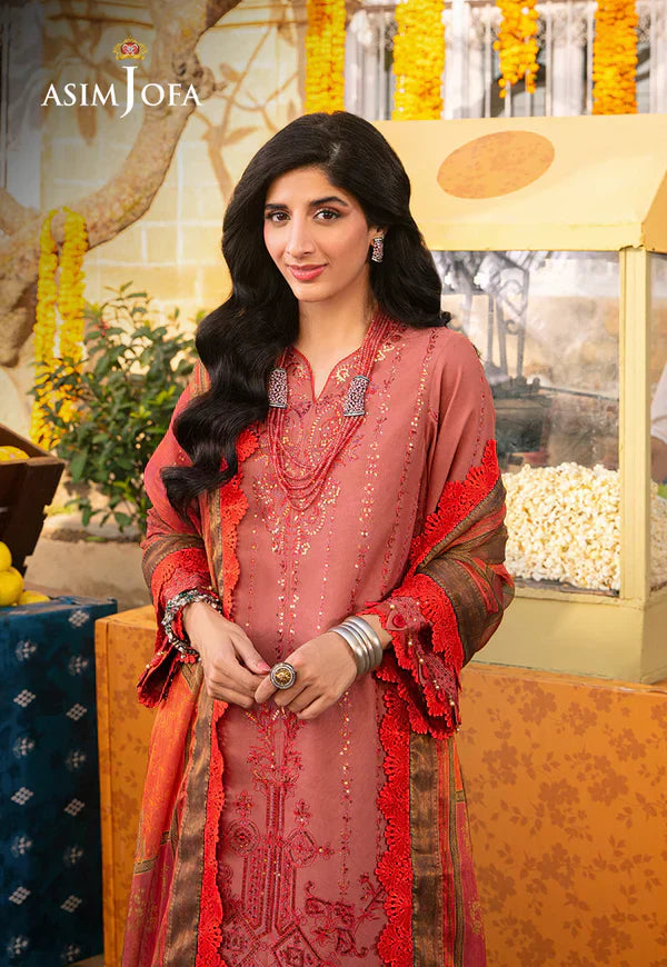 Asim Jofa | Aira Summer Prints | AJAR-35 - by - Libasekhas UK - Registered Vendor of : Asim Jofa - 100% Original Designer Dresss