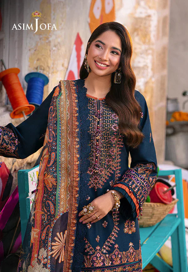 Asim Jofa | Aira Summer Prints | AJAR-36 - by - Libasekhas UK - Registered Vendor of : Asim Jofa - 100% Original Designer Dresss