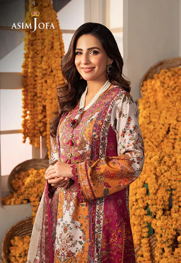Asim Jofa | Aira Summer Prints | AJAR-04 - by - Libasekhas UK - Registered Vendor of : Asim Jofa - 100% Original Designer Dresss
