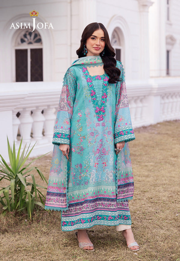 Asim Jofa | Charmuse Silk | AJRS-04 - by - Libasekhas UK - Registered Vendor of : Asim Jofa - 100% Original Designer Dresss