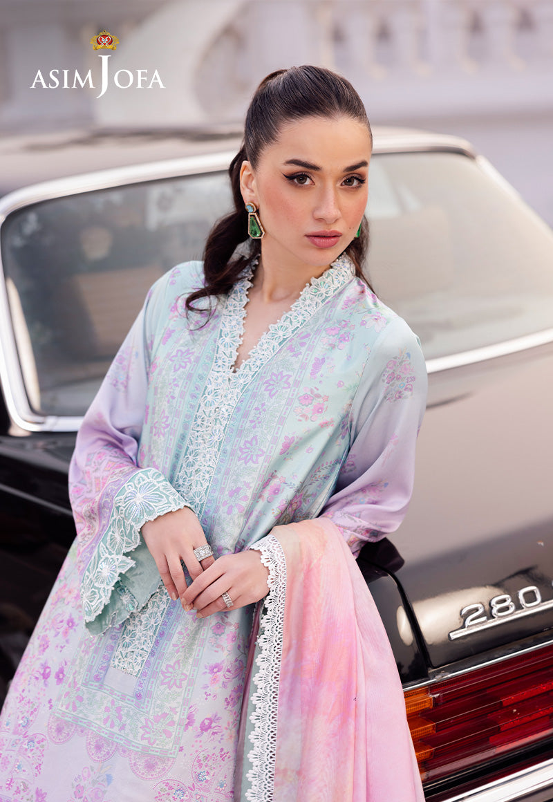 Asim Jofa | Charmuse Silk | AJRS-07 - by - Libasekhas UK - Registered Vendor of : Asim Jofa - 100% Original Designer Dresss