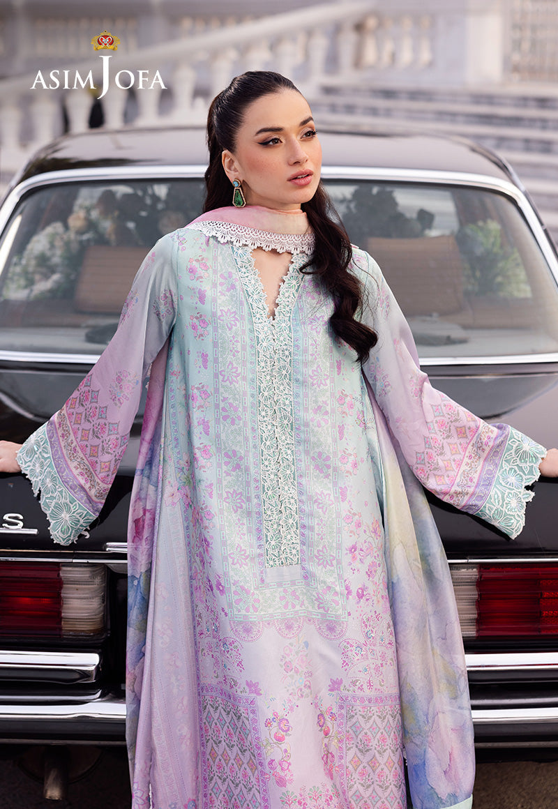 Asim Jofa | Charmuse Silk | AJRS-07 - by - Libasekhas UK - Registered Vendor of : Asim Jofa - 100% Original Designer Dresss