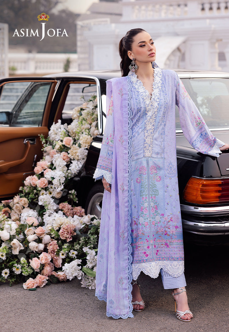 Asim Jofa | Charmuse Silk | AJRS-08 - by - Libasekhas UK - Registered Vendor of : Asim Jofa - 100% Original Designer Dresss