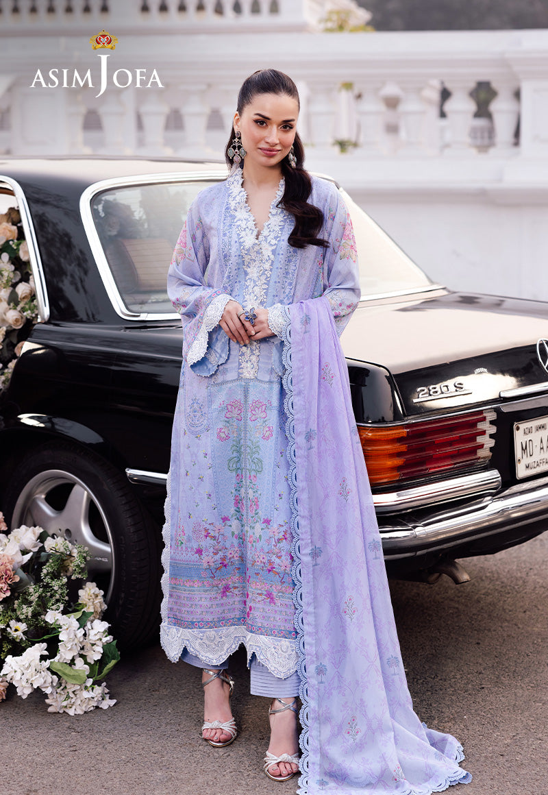 Asim Jofa | Charmuse Silk | AJRS-08 - by - Libasekhas UK - Registered Vendor of : Asim Jofa - 100% Original Designer Dresss