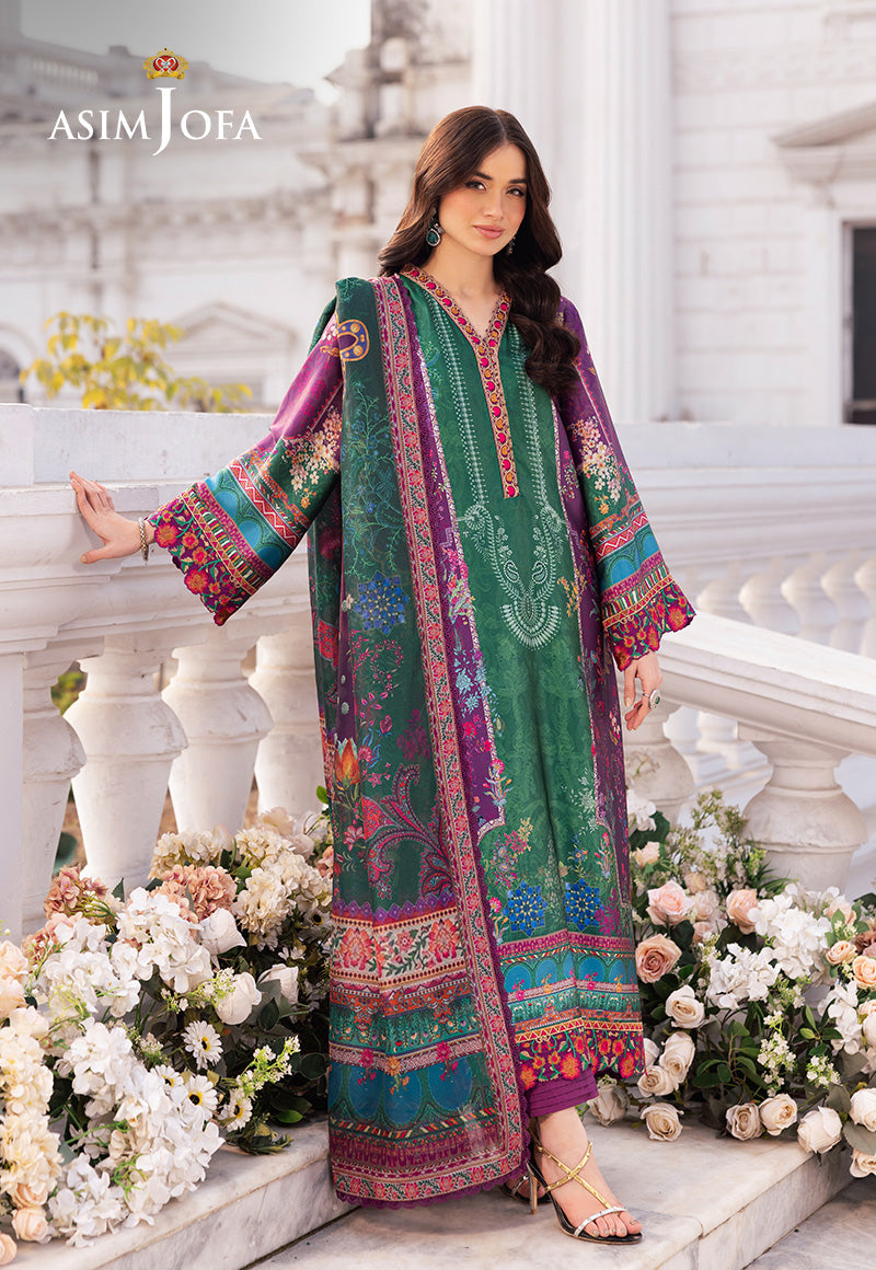 Asim Jofa | Charmuse Silk | AJRS-02 - by - Libasekhas UK - Registered Vendor of : Asim Jofa - 100% Original Designer Dresss