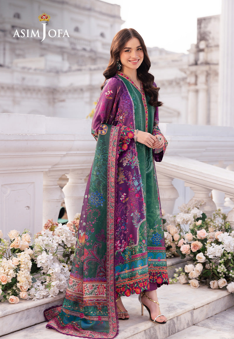 Asim Jofa | Charmuse Silk | AJRS-02 - by - Libasekhas UK - Registered Vendor of : Asim Jofa - 100% Original Designer Dresss
