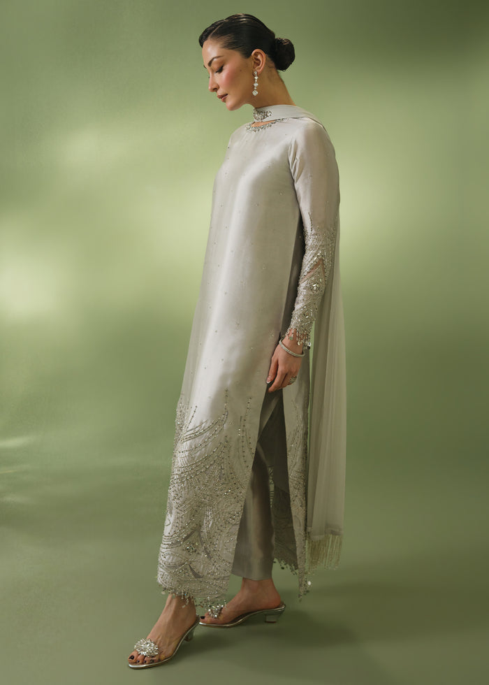 Jeem | Celestial Luxe Formals | AURA GREY - by Libasekhas UK - Registered Vendor of : Jeem - 100% Original Designer Dress
