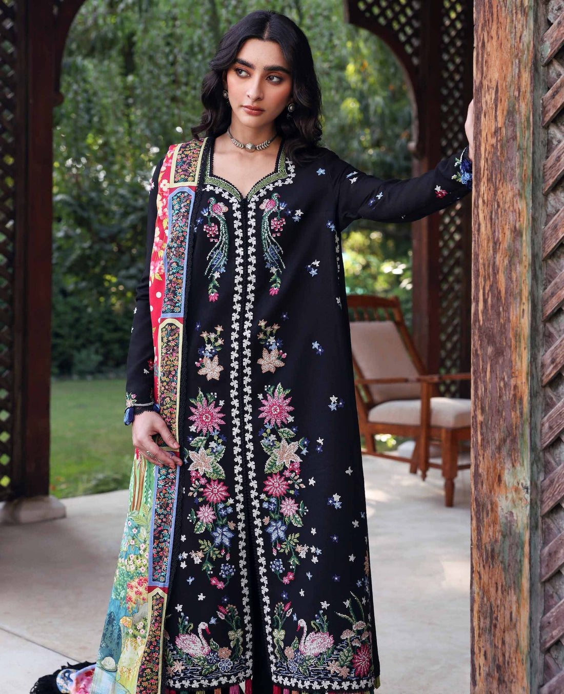 Republic Womenswear | Amaris Luxury Shawl 25 | Aveline - by Libasekhas UK - Registered Vendor of : Republic Womenswear - 100% Original Designer Dress