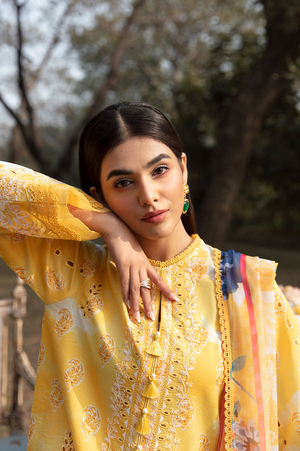 Afrozeh | Ayzel Summer Dream | DAFFODIL - by - Libasekhas UK - Registered Vendor of : Afrozeh - 100% Original Designer Dresss