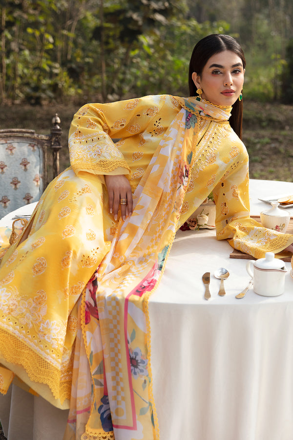 Afrozeh | Ayzel Summer Dream | DAFFODIL - by - Libasekhas UK - Registered Vendor of : Afrozeh - 100% Original Designer Dresss