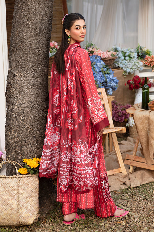 Afrozeh | Ayzel Summer Dream | CARDINAL - by - Libasekhas UK - Registered Vendor of : Afrozeh - 100% Original Designer Dresss