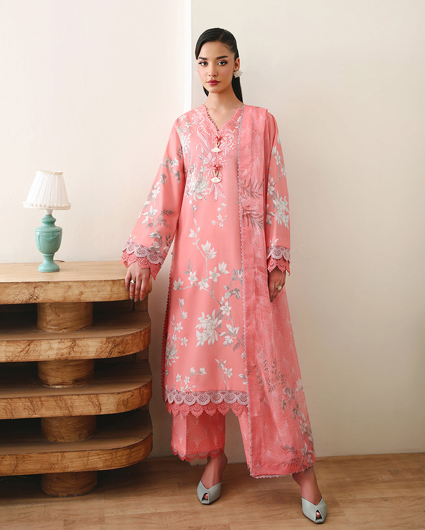 Roheenaz | Eclat Garden Printed Lawn | Azalea Grace - by Libasekhas UK - Registered Vendor of : Roheenaz - 100% Original Designer Dress