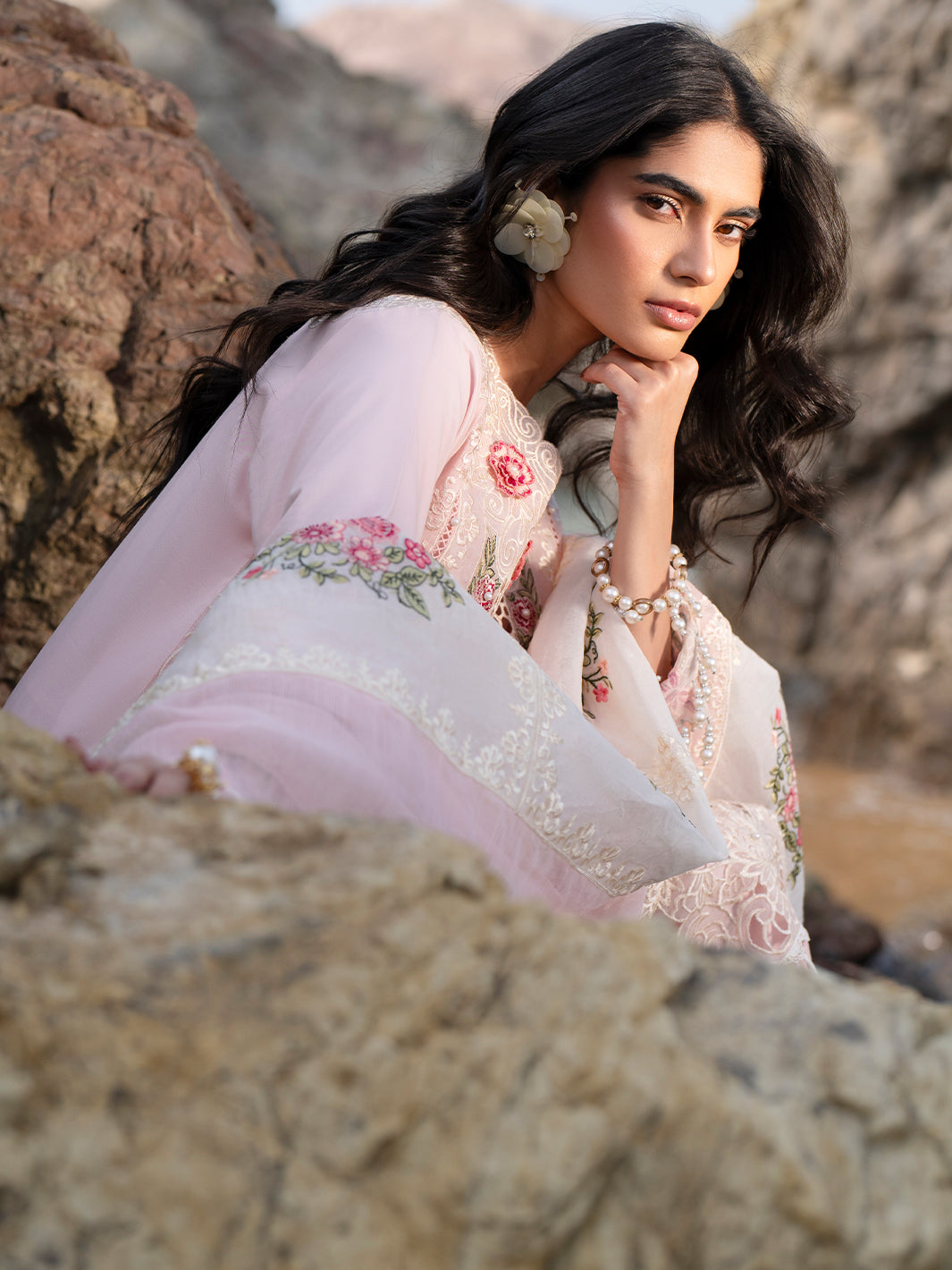 Mahnur | Sirena Luxury Lawn 25 | Azalea - by - Libasekhas UK - Registered Vendor of : Mahnur - 100% Original Designer Dresss