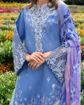 Mushq | Hemline the Secret Garden | Azure Bloom - by Libasekhas UK - Registered Vendor of : Mushq - 100% Original Designer Dress