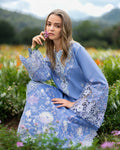 Mushq | Hemline the Secret Garden | Azure Bloom - by Libasekhas UK - Registered Vendor of : Mushq - 100% Original Designer Dress