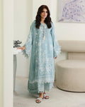 Roheenaz | Petals in Print | Azure Botanica - by Libasekhas UK - Registered Vendor of : Roheenaz - 100% Original Designer Dress