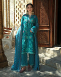 Mushq | Bukhara Winter Edit | Azure Courtyard - by Libasekhas UK - Registered Vendor of : Mushq - 100% Original Designer Dress