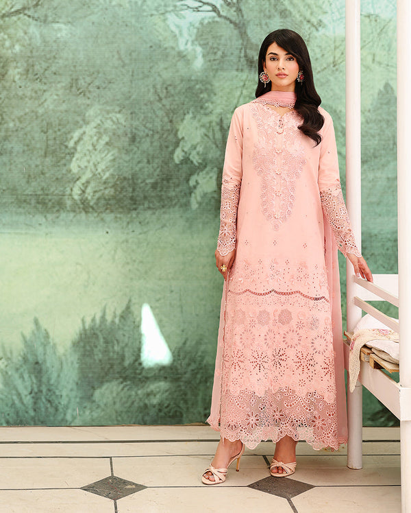 Roheenaz | Veil of Summer Chikankari | Azure Elan - by Libasekhas UK - Registered Vendor of : Roheenaz - 100% Original Designer Dress