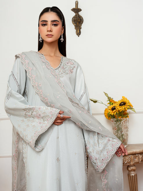 Epoque | Elysia Luxury Pret | Azure - by Libasekhas UK - Registered Vendor of : Epoque - 100% Original Designer Dress