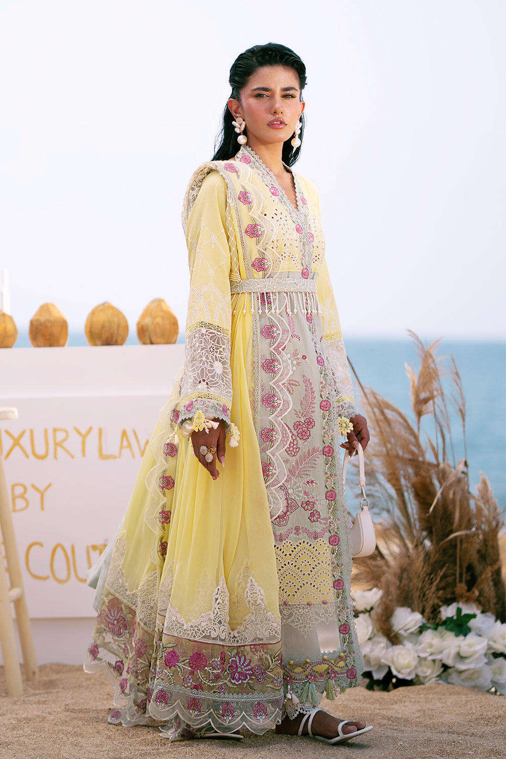 AJR Couture | Dastan Luxury Lawn 25 | Azure - by - Libasekhas UK - Registered Vendor of : AJR Couture - 100% Original Designer Dresss