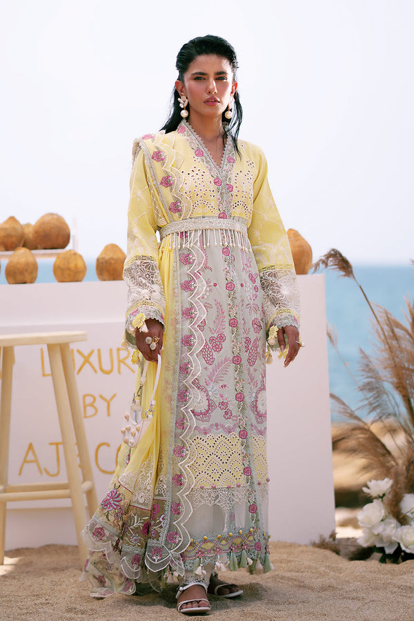 AJR Couture | Dastan Luxury Lawn 25 | Azure - by - Libasekhas UK - Registered Vendor of : AJR Couture - 100% Original Designer Dresss