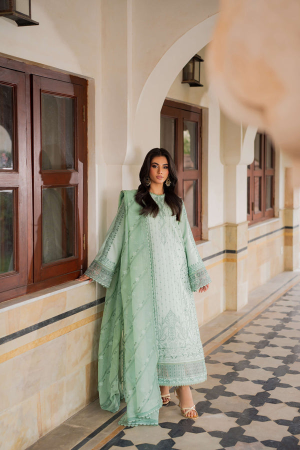 Azzal | Lawn 25 | LIME - by Libasekhas UK - Registered Vendor of : Azzal - 100% Original Designer Dress