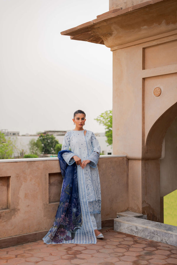 Azzal | Lawn 25 | SAPPHIRE - by Libasekhas UK - Registered Vendor of : Azzal - 100% Original Designer Dress