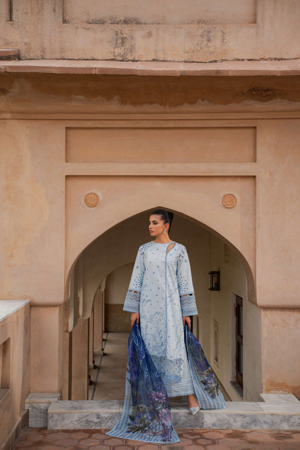 Azzal | Lawn 25 | SAPPHIRE - by Libasekhas UK - Registered Vendor of : Azzal - 100% Original Designer Dress