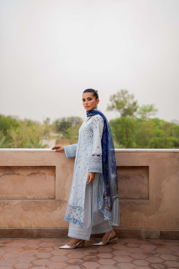 Azzal | Lawn 25 | SAPPHIRE - by Libasekhas UK - Registered Vendor of : Azzal - 100% Original Designer Dress