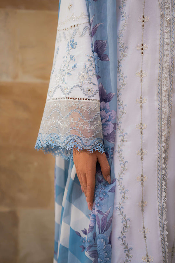 Azzal | Lawn 25 | IVORY - by Libasekhas UK - Registered Vendor of : Azzal - 100% Original Designer Dress