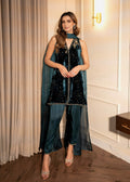 Mahum Asad | Voila Velvets | Sapphire - by - Libasekhas UK - Registered Vendor of : Mahum Asad - 100% Original Designer Dresss
