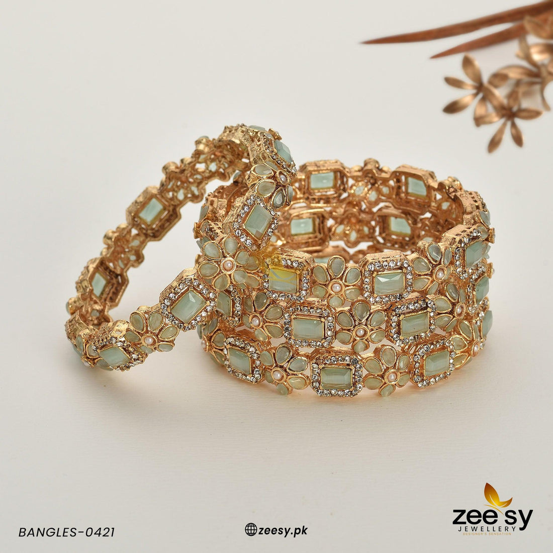 Bangles-0421 - by - Libasekhas UK - Registered Vendor of : Zeesy - 100% Original Designer Dresss