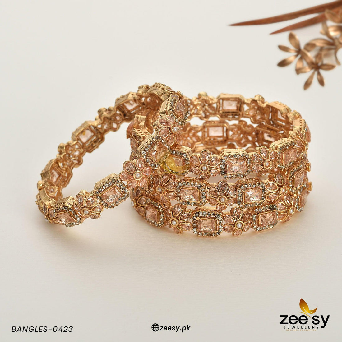 Bangles-0423 - by - Libasekhas UK - Registered Vendor of : Zeesy - 100% Original Designer Dresss