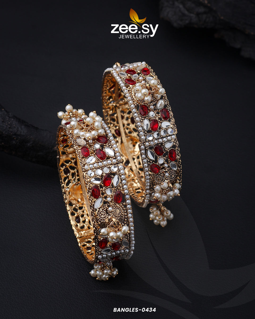 Bangles-0434 - by - Libasekhas UK - Registered Vendor of : Zeesy - 100% Original Designer Dresss