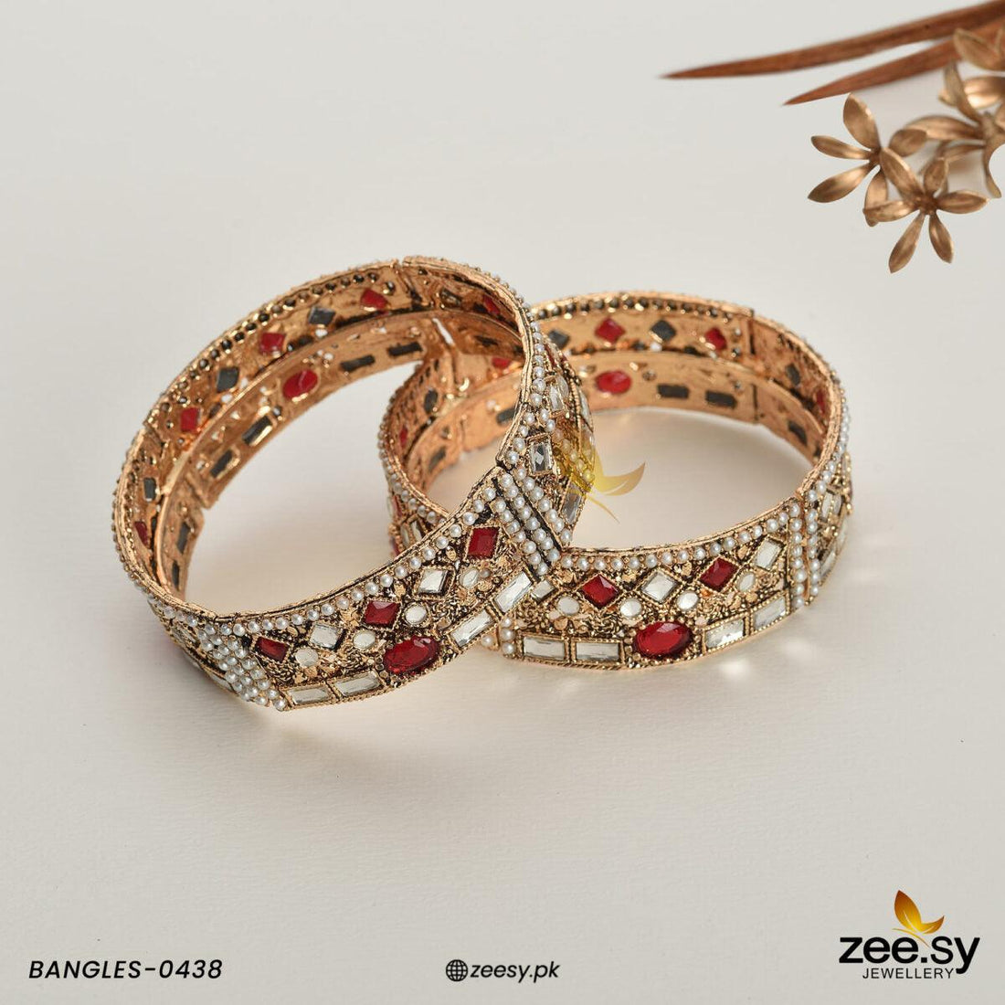 Bangles-0438 - by - Libasekhas UK - Registered Vendor of : Zeesy - 100% Original Designer Dresss