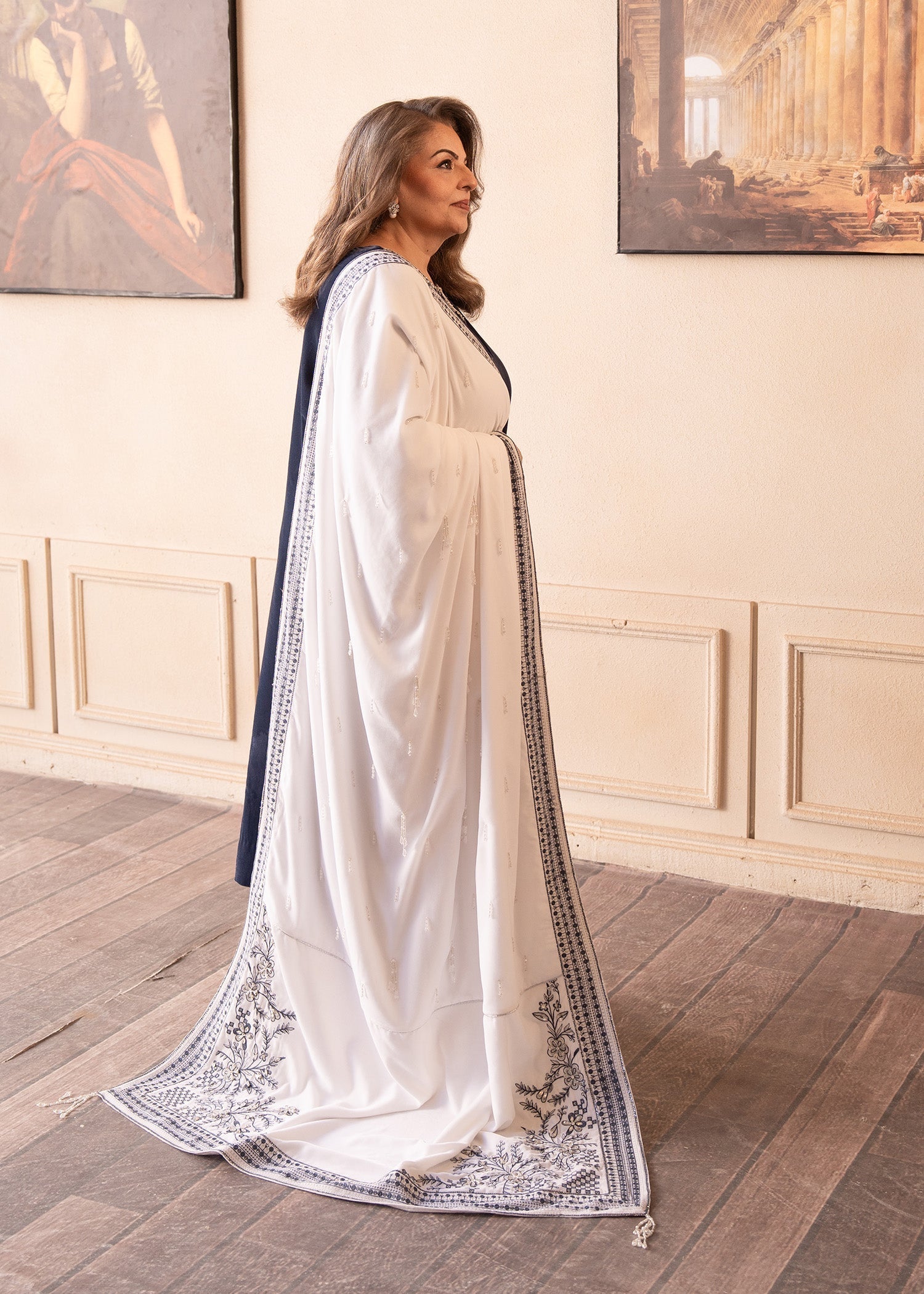 Fozia Khalid | The Velvet Rise 25 | STEAL MIST - by Libasekhas UK - Registered Vendor of : Fozia Khalid - 100% Original Designer Dress