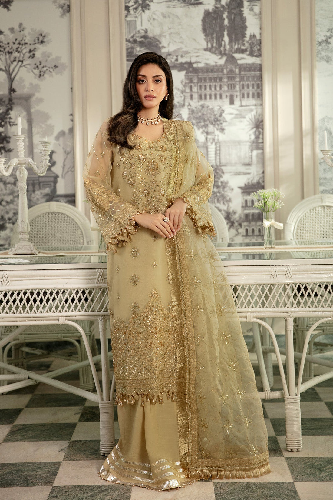 Raeesa Premium | Dehleez Formals | Dl 1036 - by Libasekhas UK - Registered Vendor of : Raeesa Premium - 100% Original Designer Dress