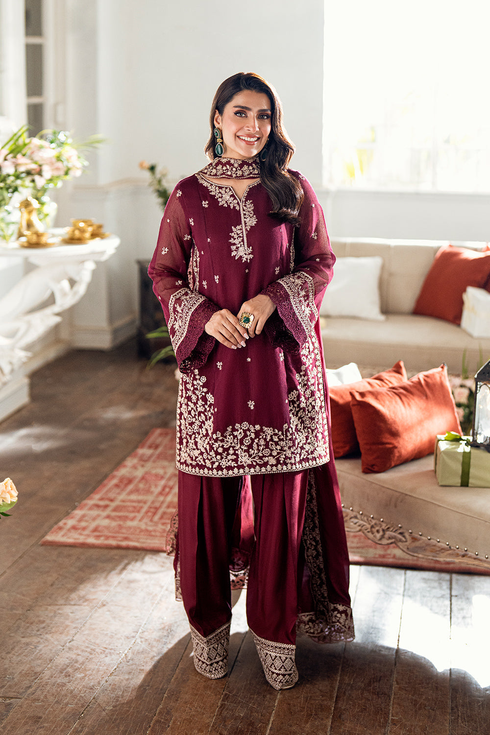 Azure | Luxe Formals | Berry Dusk - by Libasekhas UK - Registered Vendor of : Azure - 100% Original Designer Dress