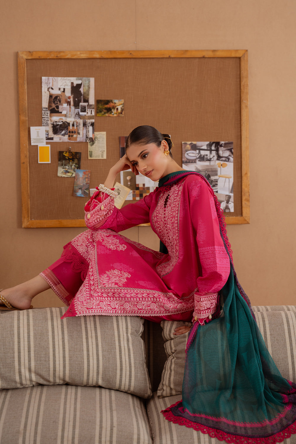 Saira Rizwan | Laanem Summer Lawn 25 | ELARA-A-SRL25-01 - by - Libasekhas UK - Registered Vendor of : Saira Rizwan - 100% Original Designer Dresss